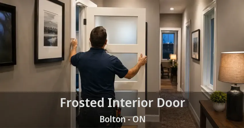 Frosted Interior Door Bolton - ON