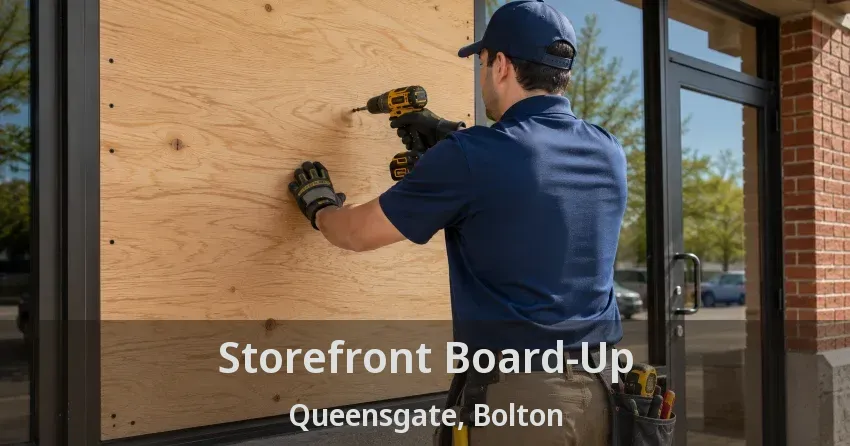 Storefront Board-Up Queensgate, Bolton - ON