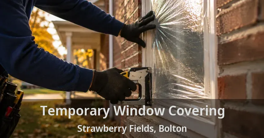 Temporary Window Covering Strawberry Fields, Bolton - ON