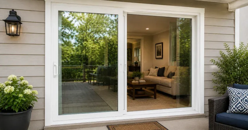 new patio door replacement installed in Bolton home
