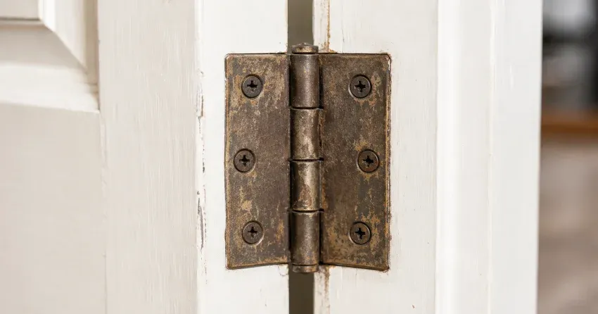 technician adjusting a sagging door hinge in Bolton East, Bolton