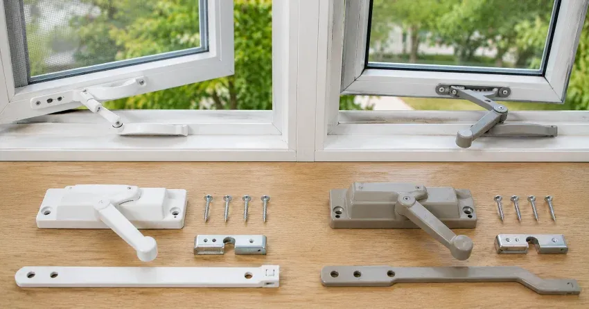 new casement window crank operator installed in Queensgate, Bolton home